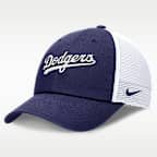 Gorra ajustable Nike de la MLB para hombre Los Angeles Dodgers Evergreen Wordmark Club