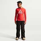 Playera de manga larga Dri-FIT para niños talla grande Nike ACG