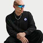 Sudadera con gorro sin cierre de futbol Nike de French Terry para hombre Inter Milan Club