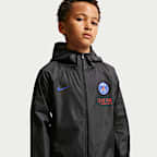 Paris Saint-Germain Academy Pro Nike Storm-FIT Fußball-Regenjacke mit Kapuze (ältere Kinder)