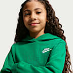 Sudadera con gorro sin cierre para niños talla grande Nike Sportswear Club Fleece