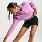 Sweat à capuche et zip Dri-FIT Nike Pro Fleece pour ado (fille)