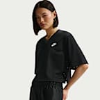 나이키 스포츠웨어 여성 오버사이즈 헤리티지 크롭 메쉬 저지