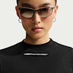 Nike Sportswear Women's Loose Sheer Slub Mesh Long-Sleeve Top
