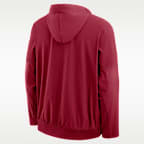 Alabama Sideline Anorak Men's Nike College 1/2-Zip Hooded Jacket