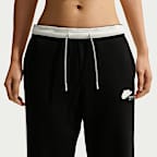 Pantalones deportivos de tiro medio para mujer Nike Studio Fleece Lightweight "French Terry"