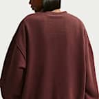 Nike Studio Fleece Medium Weight Women's Oversized Crew-Neck Sweatshirt