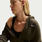 Sudadera con gorro de cierre completo para mujer Nike Studio Fleece Medium Weight
