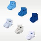 Calcetines al tobillo para bebé Nike Swoosh (6 pares)