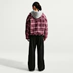 Nike Sportswear Women's Oversized Plaid High-Pile Fleece Jacket