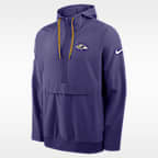 Baltimore Ravens Alt Anorak Men's Nike NFL 1/2-Zip Hooded Jacket