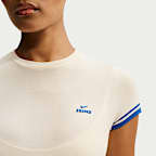 NikeSKIMS Stretch Knit Women's Cropped Crew-Neck Top