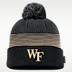 Wake Forest Sideline Peak Men's Nike College Cuffed Pom Beanie