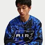 Nike Air 男款長袖滿版印花球衣