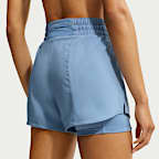 Nike One Women's Dri-FIT High-Waisted 8cm (approx.) 2-in-1 Shorts