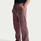 Pants de tejido Fleece con dobladillo abierto para hombre Nike Tech