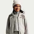 Sudadera con gorro de cierre completo acondicionada para el invierno para niños talla grande Nike Club Fleece