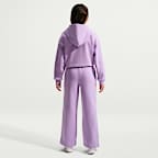 Pants con dobladillo abierto para niña Nike Sportswear Studio Fleece