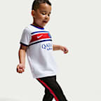 Paris Saint-Germain Home Big Kids' Nike Dri-FIT Soccer Pre-Match Top