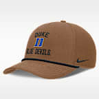 Gorra universitaria Nike ajustable para hombre Duke 2026 Military Appreciation Rope Rise