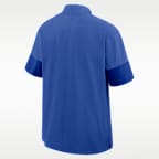 Chamarra con gorro de manga corta universitaria Nike de medio cierre para hombre Kentucky Sideline Coach