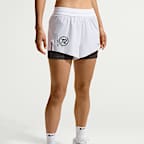 Nike Swift Women's Dri-FIT Mid-Rise 2-in-1 Running Shorts