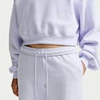 Nike Studio Fleece Medium Weight Women's Mid-Rise Wide-Leg Trousers