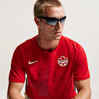 T-shirt de foot en coton à manches courtes Collection Canada Nike Fanwear pour homme
