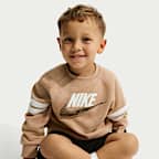 Nike Sportswear In The Zone Toddler French Terry Oversized Crew