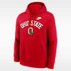 Sudadera con gorro sin cierre universitaria Nike para hombre Ohio State Legacy Arch Club
