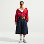 Nike Studio Fleece Medium Weight Women's Oversized Full-Zip Cropped Hoodie