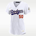 Mookie Betts Los Angeles Dodgers 2025 World Series Champion Gold Series Women's Nike MLB Stadium Jersey