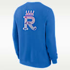 Sudadera de cuello redondo sin cierre Nike de la MLB para hombre Kansas City Royals 2-Hit