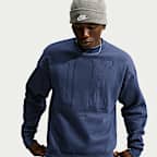 Sudadera de cuello redondo holgada para hombre Nike Solo Fleece