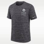Playera Nike Dri-FIT de la NFL para niños talla grande Pittsburgh Steelers Sideline Team Issue Velocity