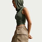 Nike Sportswear Women's Loose Mid-Rise Satin Cargo Shorts