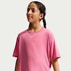 Haut à manches courtes Dri-FIT Nike One Relaxed pour ado (fille)