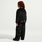 Nike Little Kids' Swoosh Sparkle 2-Piece Velvet Pants Set