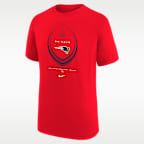 New England Patriots Icon Legend Edition Big Kids' Nike Dri-FIT NFL T-Shirt
