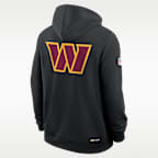 Sudadera con gorro Nike Dri-FIT de la NFL de cierre completo para hombre Washington Commanders Utility Player Sideline