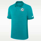 Miami Dolphins Sideline Victory Stripe Men's Nike Dri-FIT NFL Polo