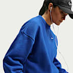 Nike Studio Kalın Fleece Kadın Oversize Crew Üst