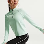 Nike Pro Dri-FIT top met halflange ritssluiting voor meisjes