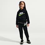 Sudadera con gorro sin cierre para niños talla pequeña Nike Club Chenille