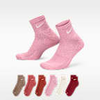 Calcetines al tobillo de entrenamiento Nike Everyday Plus Cushioned (6 pares)