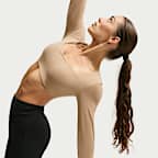 Nike Zenvy Women's Light-Support Padded Long-Sleeve Sports Bra