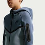 Nike Sportswear Tech Fleece Tam Boy Fermuarlı Genç Çocuk Kapüşonlu Üst