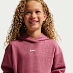 Sudadera con gorro sin cierre de tejido Fleece Studio para niños talla pequeña Nike Sportswear