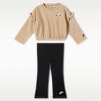 Nike Baby (12-24M) Ruffle Crew and Flared Leggings Set