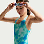 Traje de baño de una pieza con espalda en forma de U para niña talla grande Nike Swim